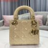 Replica Dior M0505 Mini Lady Bag White Embroidered half pearl