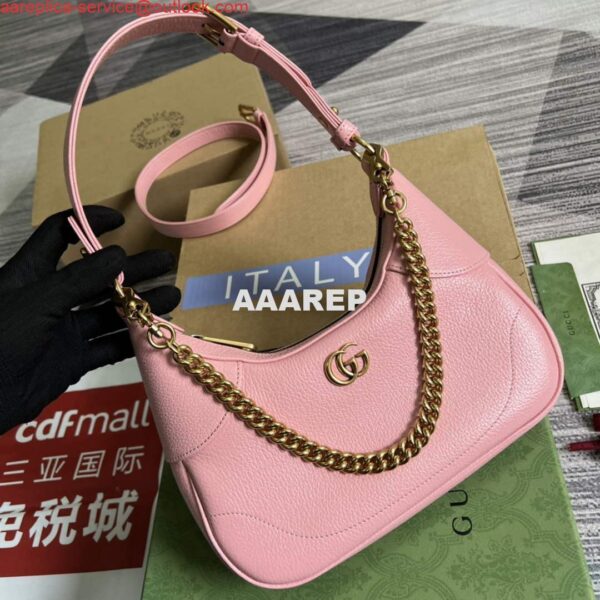 Replica Gucci 731817 Aphrodite Small Shoulder Bag Light pink 5