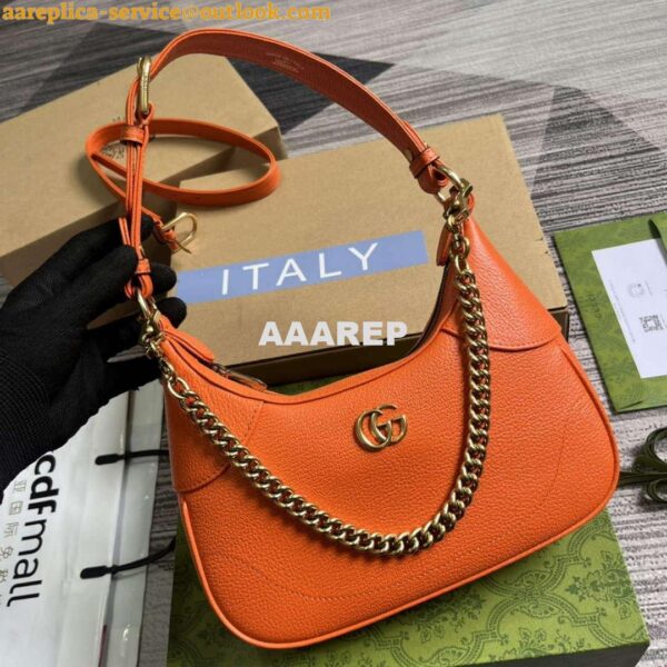 Replica Gucci 731817 Aphrodite Small Shoulder Bag Orange 5