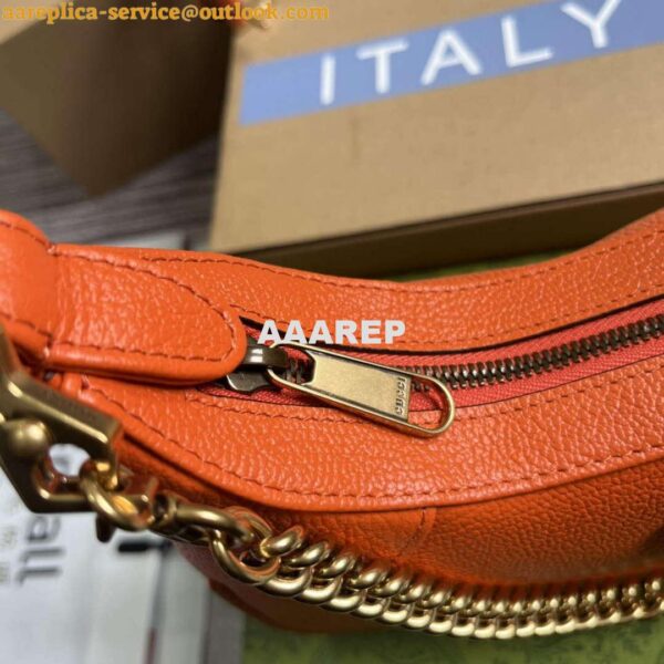 Replica Gucci 731817 Aphrodite Small Shoulder Bag Orange 7