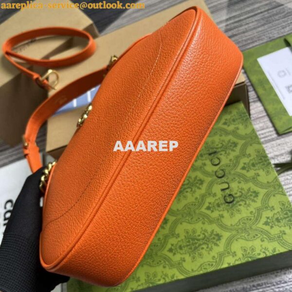 Replica Gucci 731817 Aphrodite Small Shoulder Bag Orange 9