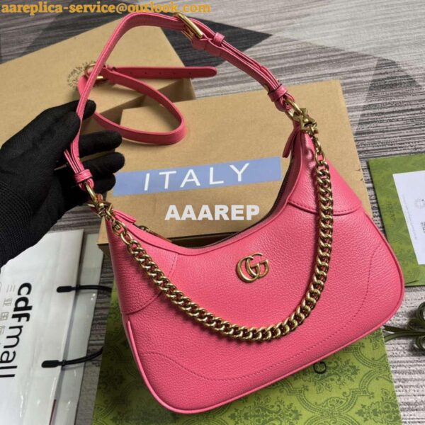 Replica Gucci 731817 Aphrodite Small Shoulder Bag Pink 5