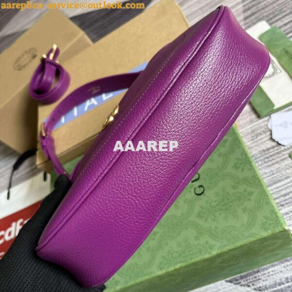 Replica Gucci 731817 Aphrodite Small Shoulder Bag Purple 5