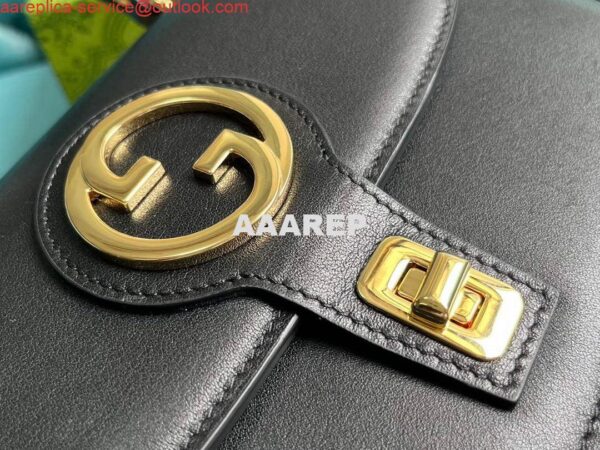 Replica Gucci 735101 Gucci Blondie Top-handle Bag Black 5