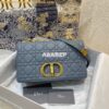 Replica Dior Medium Caro Bag Black Supple Cannage Calfskin M9242U