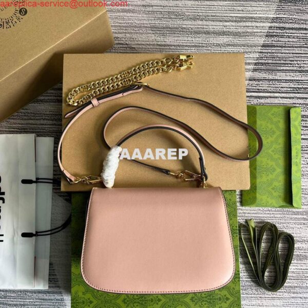 Replica Gucci 735101 Gucci Blondie Top-handle Bag Light pink 3