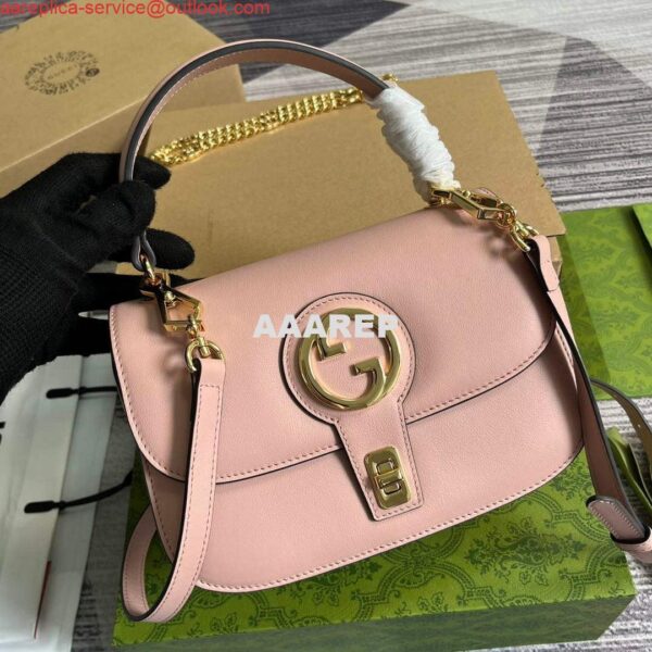 Replica Gucci 735101 Gucci Blondie Top-handle Bag Light pink 5