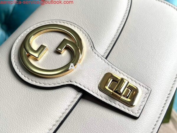 Replica Gucci 735101 Gucci Blondie Top-handle Bag White 5