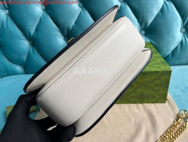 Replica Gucci 735101 Gucci Blondie Top-handle Bag White 6