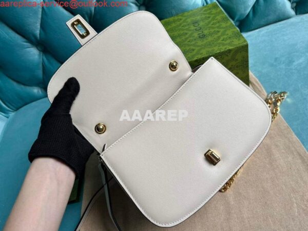 Replica Gucci 735101 Gucci Blondie Top-handle Bag White 7