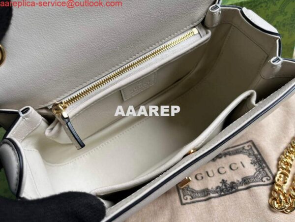 Replica Gucci 735101 Gucci Blondie Top-handle Bag White 9