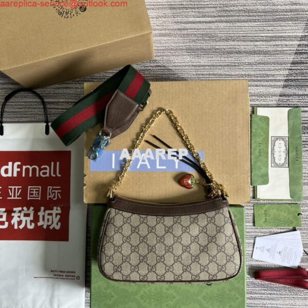 Replica Gucci 735132 Ophidia small handbag Brown 3