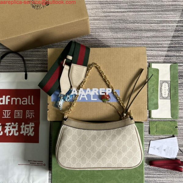 Replica Gucci 735132 Ophidia small handbag Oatmeal 3