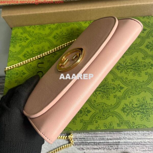 Replica Gucci 725215 Gucci Blondie continental chain wallet Light pink 6