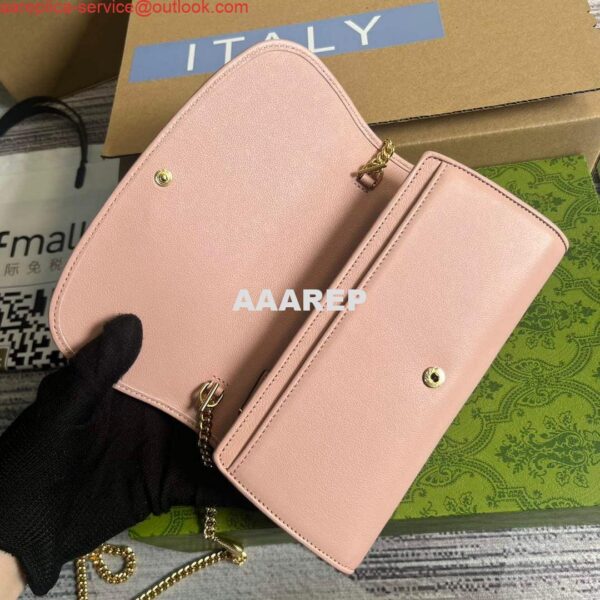 Replica Gucci 725215 Gucci Blondie continental chain wallet Light pink 8