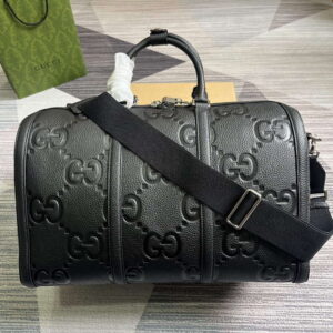 Replica Gucci 725282 Jumbo GG Small Duffle Bag Black