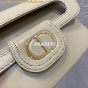 Replica Dior Medium DiorDouble Bag Beige Calfskin M8641 2