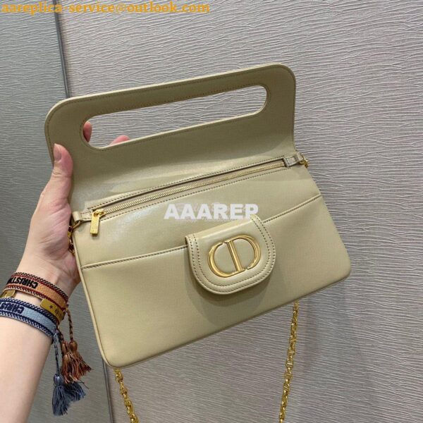 Replica Dior Medium DiorDouble Bag Beige Calfskin M8641 6