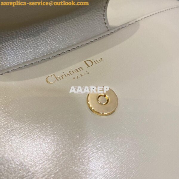 Replica Dior Medium DiorDouble Bag Beige Calfskin M8641 7