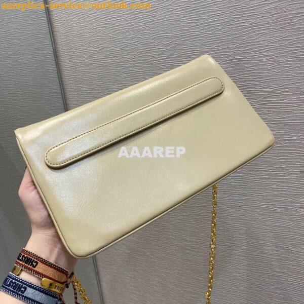 Replica Dior Medium DiorDouble Bag Beige Calfskin M8641 11