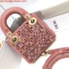 Replica Dior S0856 Micro Lady Dior Bag Square Embroidery Set with White Multicolor Strass 2