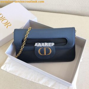 Replica Dior Medium DiorDouble Bag Blue Gradient Calfskin M8641