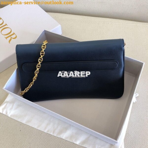 Replica Dior Medium DiorDouble Bag Blue Gradient Calfskin M8641 5