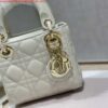 Replica Dior S0856 MICRO LADY Dior Bag White Cannage Lambskin with Pearl 2