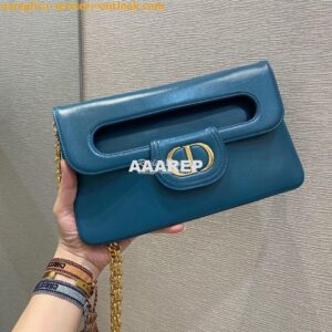 Replica Dior Medium DiorDouble Bag Ocean Calfskin M8641