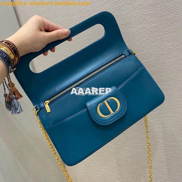 Replica Dior Medium DiorDouble Bag Ocean Calfskin M8641 6