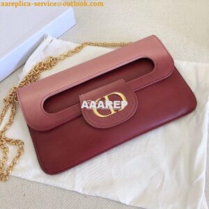 Replica Dior Medium DiorDouble Bag Pink Gradient Calfskin M8641 2