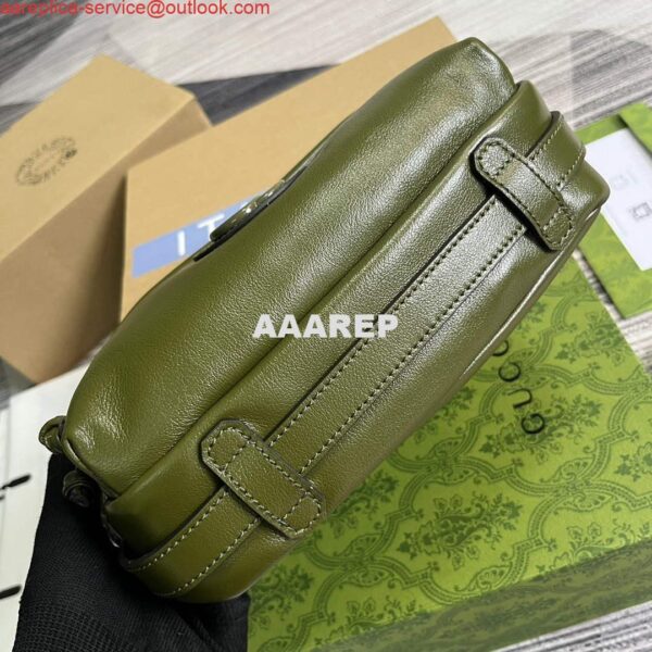 Replica Gucci 725696 Shoulder bag with tonal Double G Green 7