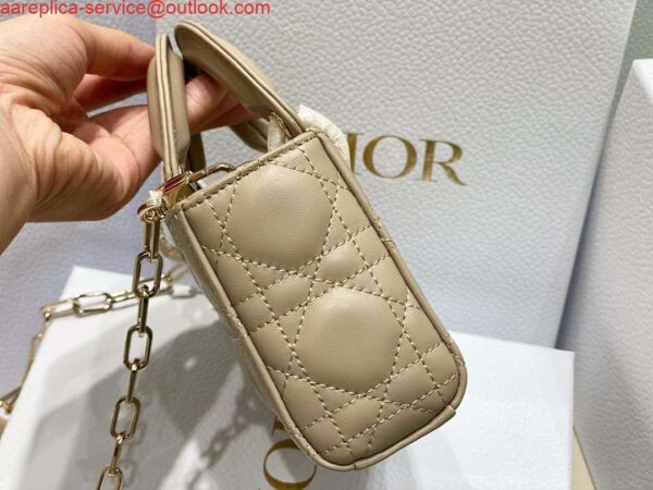 Replica Dior S0910 Micro Lady D-joy Bag Sand Colored Cannage Lambskin 3