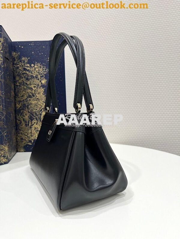 Replica Dior Medium Key Bag Black Box Calfskin M1843 4