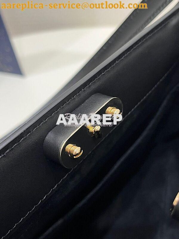 Replica Dior Medium Key Bag Black Box Calfskin M1843 9