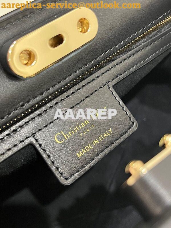 Replica Dior Medium Key Bag Black Box Calfskin M1843 11