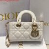 Replica Dior S0910 Small Lady D-joy Bag Pink Cannage Lambskin