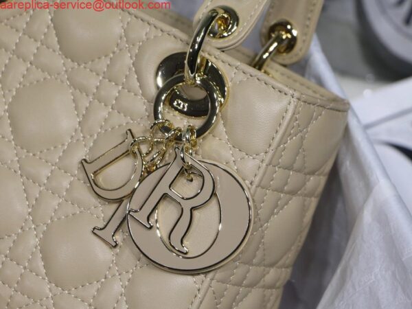 Replica Dior Small Lady My ABCDior Bag Lambskin M0538 Apricot