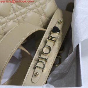 Replica Dior Small Lady My ABCDior Bag Lambskin M0538 Apricot 2