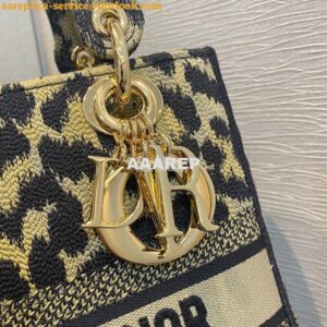 Replica Dior Medium Lady D-Lite Bag Beige Multicolor Mizza Embroidery 2