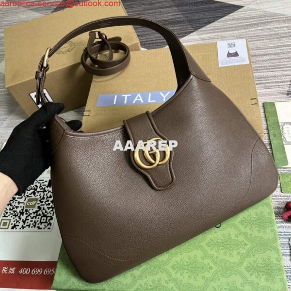 Replica Gucci 726274 Aphrodite Medium Shoulder Bag Brown 7