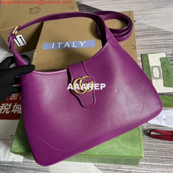 Replica Gucci 726274 Aphrodite Medium Shoulder Bag Purple 5