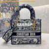 Replica Dior Medium Lady D-Lite Bag Blue Toile de Jouy Reverse Embroid 2