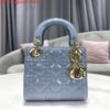 Replica Dior M0505 Mini Lady Dior Bag White Patent Cannage Calfskin 2