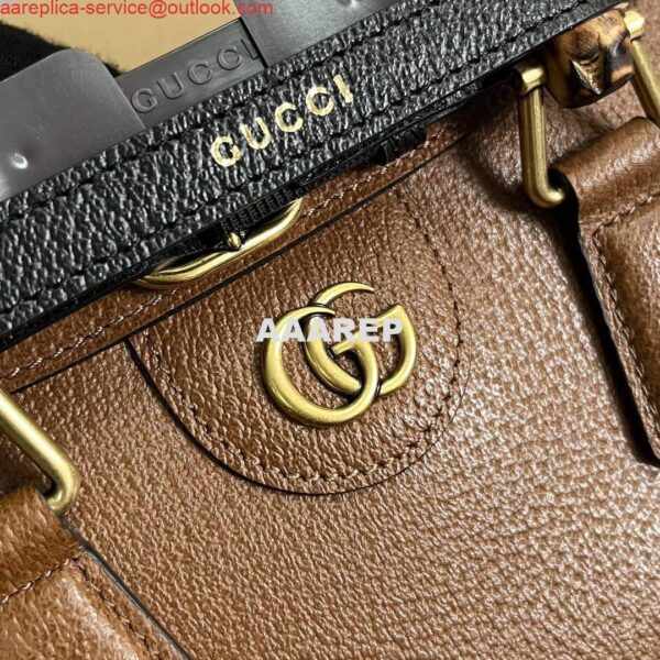 Replica Gucci 735153 Gucci Diana Small Shoulder Bag Brown 6