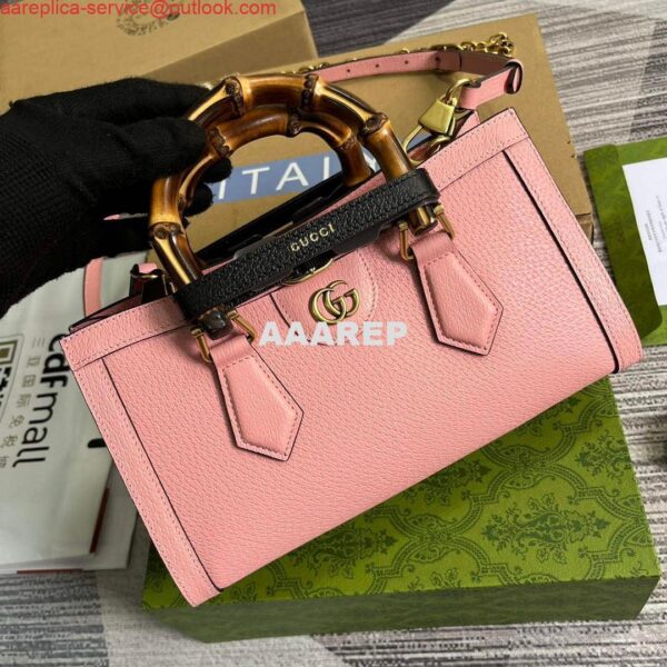 Replica Gucci 735153 Gucci Diana Small Shoulder Bag Pink 5