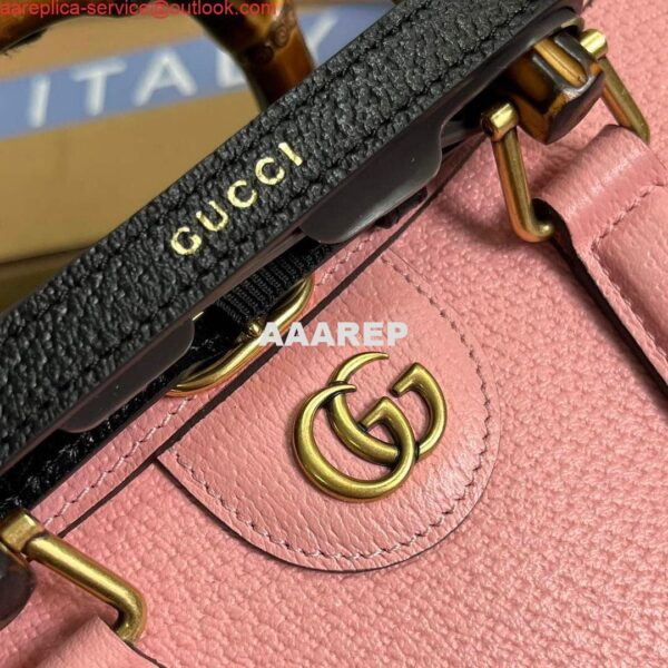 Replica Gucci 735153 Gucci Diana Small Shoulder Bag Pink 6