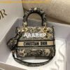 Replica Dior Medium Lady D-Lite Bag Bright Yellow and Green D-Flower P