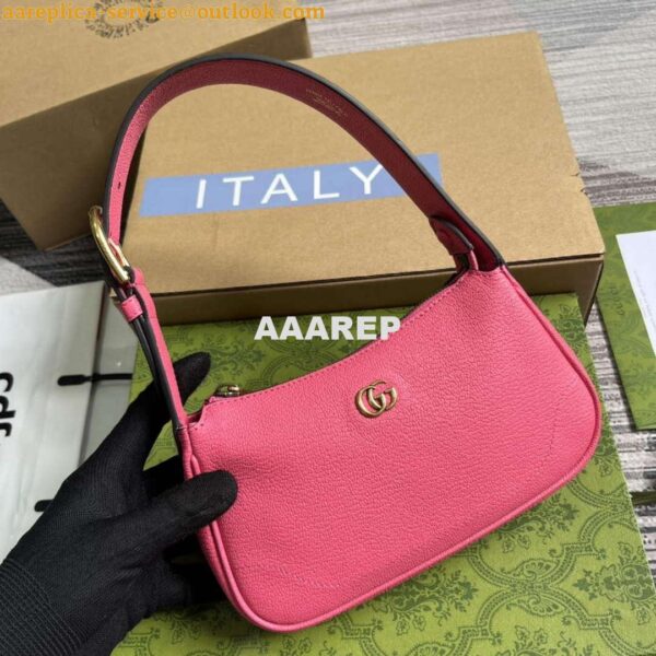 Replica Gucci 739076 Aphrodite Mini Shoulder Bag Pink 5