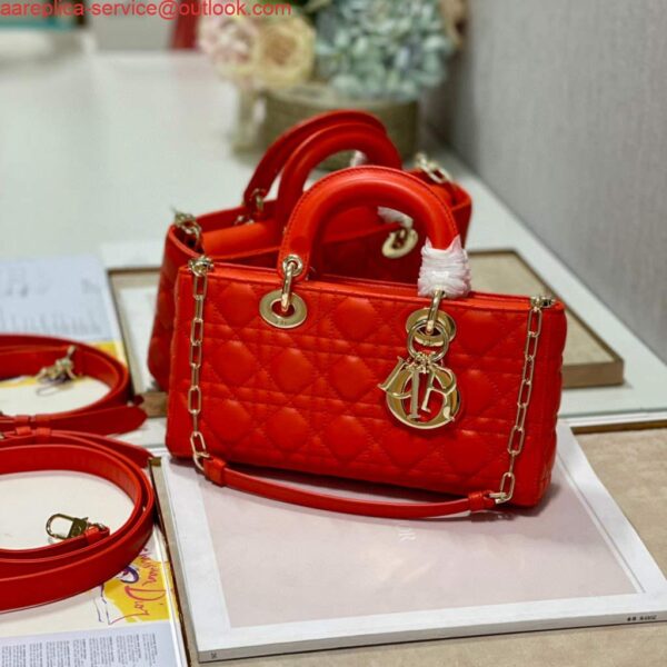 Replica Dior M0540 Lady D-joy Bag Red Cannage Calfskin 4